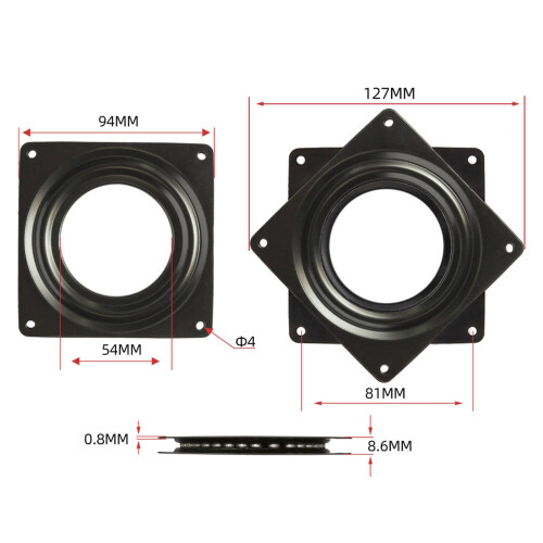 Replacement Square Turntable Bearing Hardware for Television Multifunc 1