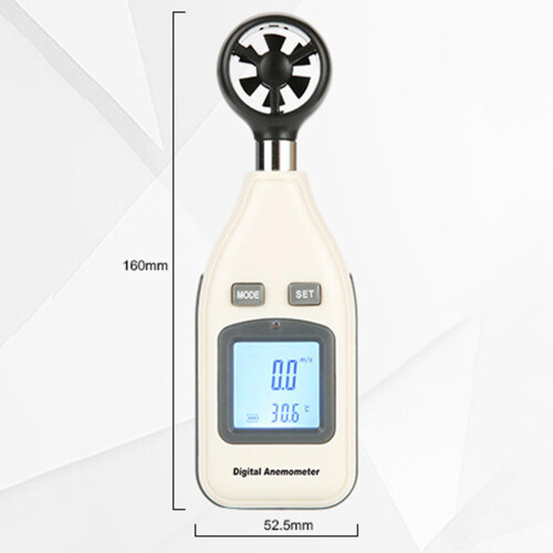 Digital Anemometer Handheld Air Speed Meter Flying Wind Speed Meter Ga 1