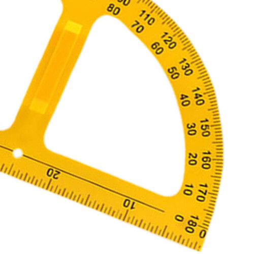 Large Math Geometry Ruler Protractor Ruler for Engineering Drawings Dr 2
