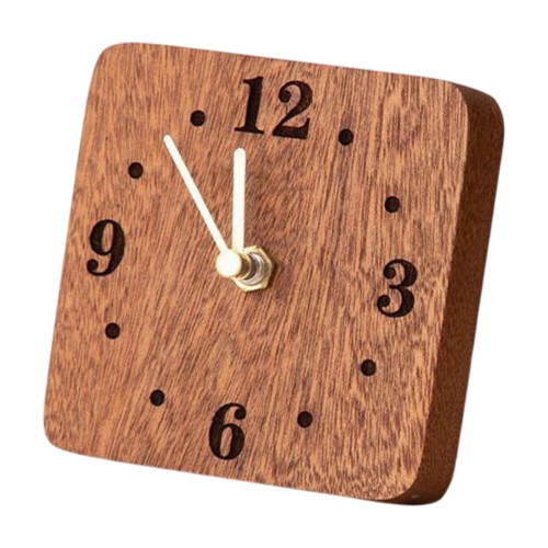 Decorative Small Table Clock Desk and Shelf Clock for Indoor Bedside B