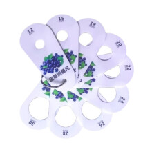 Ruler for Fruits 9 Holes Flexible Fruit Measuring Ruler for Cherry Blu