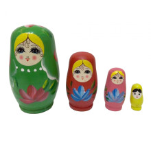 4x Russian Nesting Dolls Matryoshka Dolls for Birthday Children Kids P
