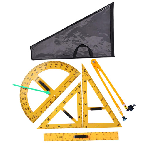 Math Geometry Rulers Drawing Math Geometry Tool for School Office Blac
