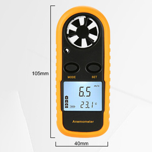 Digital Anemometer Handheld Air Speed Meter Flying Wind Speed Meter Ga 1