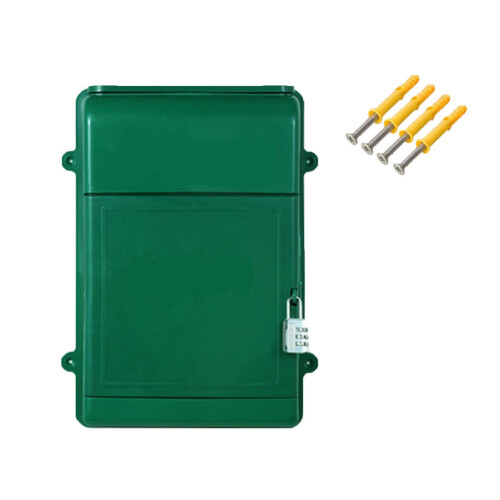 Wall Mounted Mailbox with Combination Lock 13.5x10x4inch for Hotel Bus