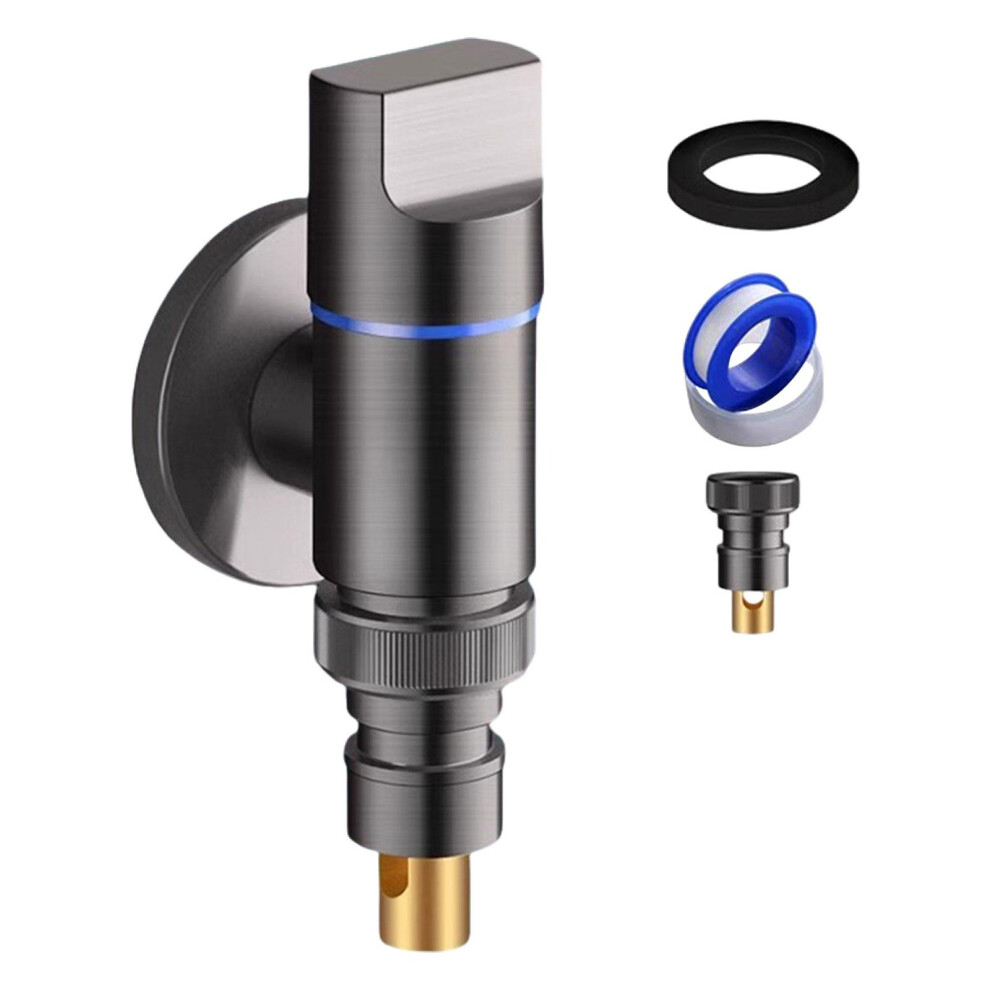 Washing Machine Tap 1/2In Faucet Angle Valve For Toilet Water Pipes Ba 6902696465269