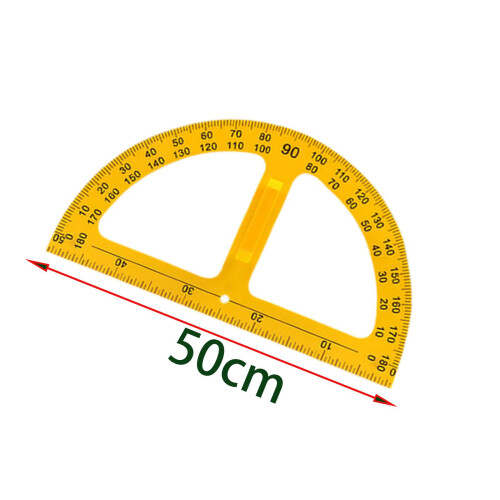 Large Math Geometry Ruler Protractor Ruler for Engineering Drawings Dr 1