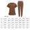 Uniform Scrub Set Nurse Top Pants Nursing Scrubs Uniform Clothes Work 2