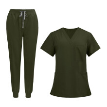 Uniform Scrub Set Nurse Top Pants Nursing Scrubs Uniform Clothes Work