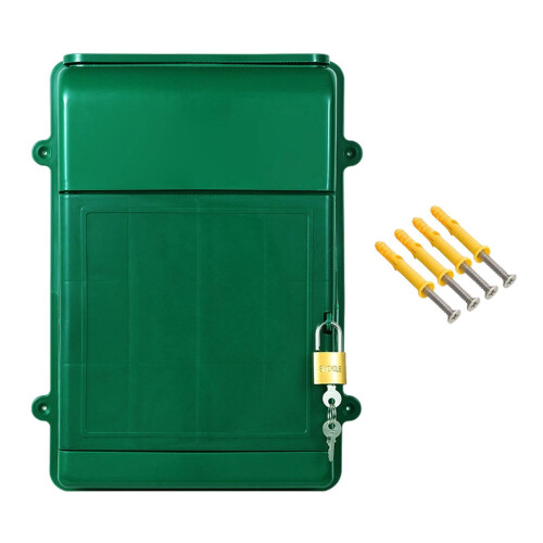 Lockable Wall Hanging Mailbox Post Box Versatile Drop Box for Hotel Bu