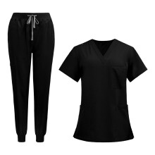 Nursing Uniforms Scrub Set Short Sleeve Nurse Top and Pants for Pet Gr