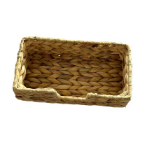 Wicker Woven Basket Stylish Snacks Serving Tray Bins for Shelves Offic