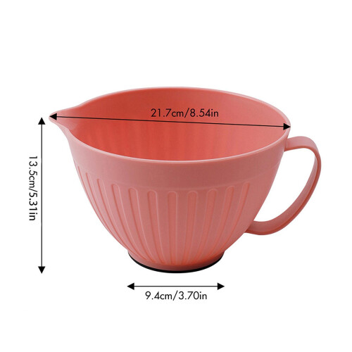 Mixing Bowl with Spout Multipurpose Serving Bowl for Dessert Kitchen C 1