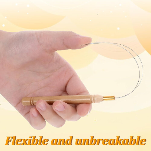 Hair Extension Tool Set with Wooden Loop Needle, Hair Beader for Fast Micro Bead Threading 2