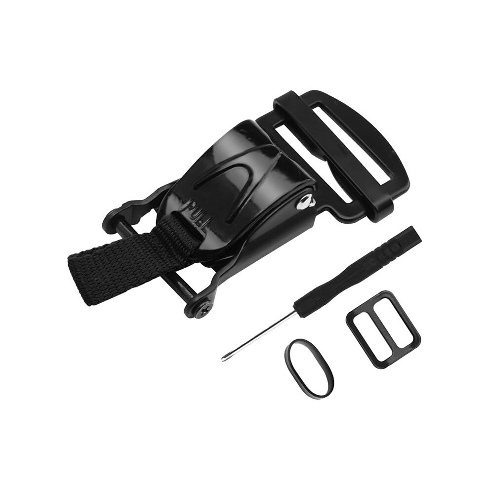Helmet Quick Release Buckle Replacement Kit, Ratcheted Helmets For Chin Strap To 1Inch, Motorcycle Helmets Black 6031947297745