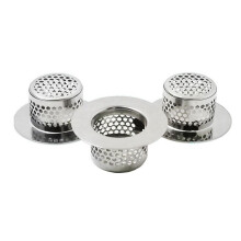 Badkuipafvoerafdekking, Badkamergootsteenzeef, Afvoerhaarvanger voor Badkuipwasbak, A (3-Pack)