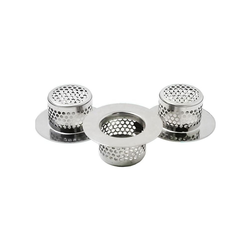 Bathtub Drain Cover, Bathroom Sink Strainer, Drain Hair Catcher For Bathtub Laundry Utility Sink, A (3-Pack) 6031398923255
