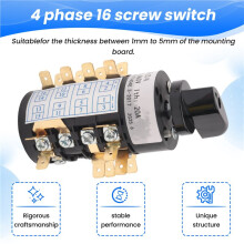 HZ5B-20/4.BBB 4 Fase 16 Schroeven Roterende Cam Overdracht Combinatieschakelaar voor Elektrische Lasmachine