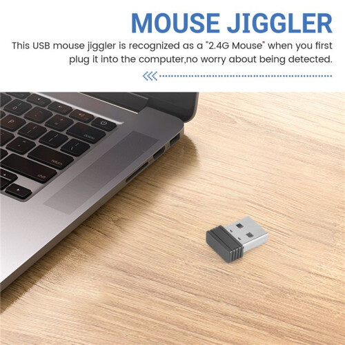 Mouse Jigglers Mover Undetectable Automatic USB Port Shaker Wiggler for Laptop Keeps Computer Awake Mouse Movement Black 1