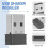 Mouse Jigglers Mover Undetectable Automatic USB Port Shaker Wiggler for Laptop Keeps Computer Awake Mouse Movement Black 5