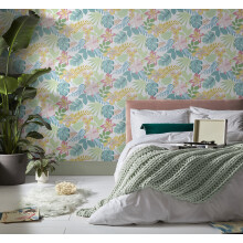 Envy So Exotic Day Floral Wallpaper
