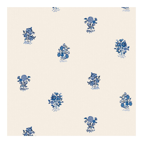 Cath Kidston Kingdom Posey Blue Floral Wallpaper