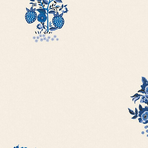 Cath Kidston Kingdom Posey Blue Floral Wallpaper 2