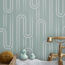 Envy Ups n Downs Pistachio Wallpaper