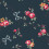 Cath Kidston Rose & Bows Navy Floral Wallpaper 3
