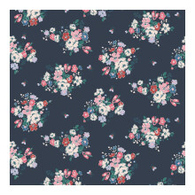 Cath Kidston Clifton Floral Navy Floral Wallpaper