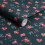 Cath Kidston Rose & Bows Navy Floral Wallpaper 2