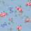 Cath Kidston Rose & Bows Blue Floral Wallpaper 3