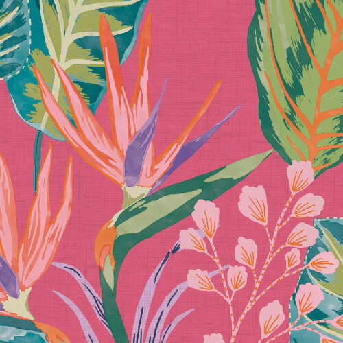 ENVY Envy Eden Floral Wallpaper | Hot Pink 2