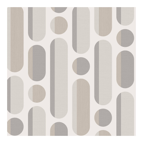 ENVY Envy Morse Neutrals Grey Geometric Wallpaper