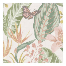 Envy Eden Pastels Natural Floral Wallpaper