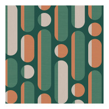 Envy Morse Bottle Tangegreen Rust & Green Geometric Wallpaper