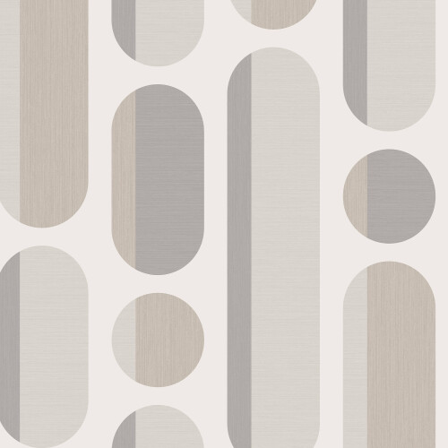 ENVY Envy Morse Neutrals Grey Geometric Wallpaper 1