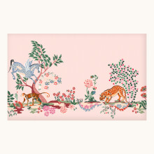 Cath Kidston Painted Kingdom Pink Made to Order Fixed Size Mural | Wallpaper Roll
