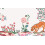 Cath Kidston Painted Kingdom Cream Made to Order Fixed Size Wall Mural 2