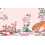 Cath Kidston Painted Kingdom Pink Made to Order Fixed Size Wall Mural 2