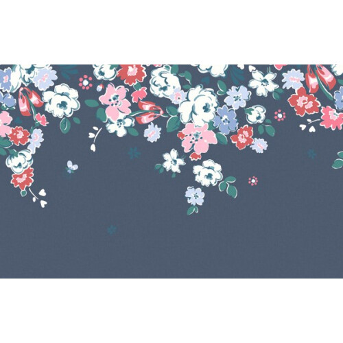 Cath Kidston Clifton Floral Navy Made to Order Fixed Size Wall Mural 1
