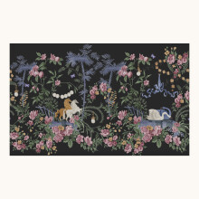 Cath Kidston Colourful Life Night Fixed Size Mural | Wallpaper Roll