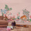 Cath Kidston Painted Kingdom Pink Made to Order Fixed Size Wall Mural 5