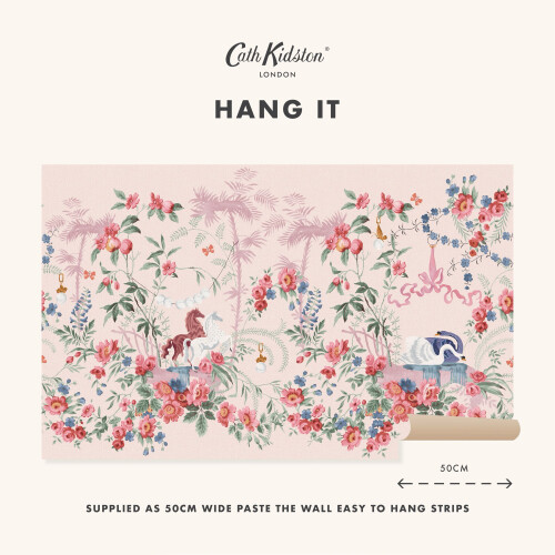 Cath Kidston Colourful Life Pink Fixed Size Mural | Wallpaper Roll 1