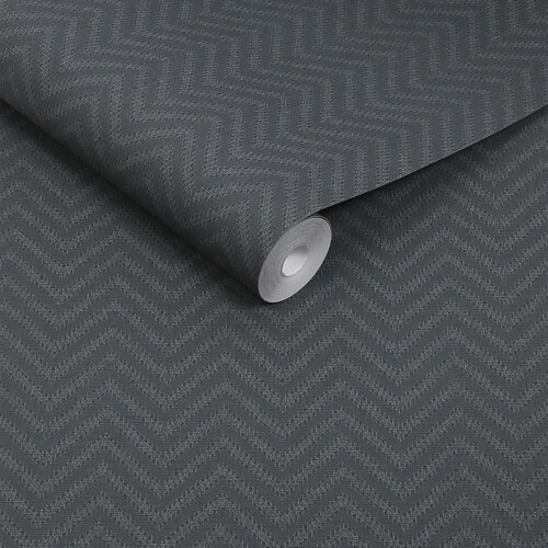 Abigail Ahern Herringbone Weave Dusk Wallpaper 1