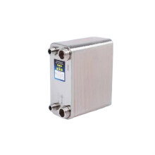 38 Plates Stainless Steel Brazed Plate Heat Exchanger for Compact  Efficiency HVAC Cooling