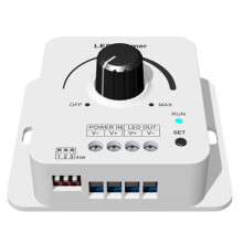 12-48VDC Skydance Roterande LED-Dimmer V1-KC 1CHx8A 5 Nivåer Ljusgradienthastighet för Enfärgad LED Strip-Tejpdimmer