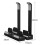 Adjustable Vertical Laptop Stand, 3-Slot Padded Stand for 16 Inch Laptops, Rectangular Base, Enhanced Stability Black 7