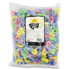 3kg Kingsway Fizzy Tongue Painting Dummies Bulk Bag Sour Fruit Sweets