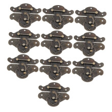 10 Sets Vintage Zinc Alloy Cabinet Latch with Antique Finish for Wooden Box and Furniture